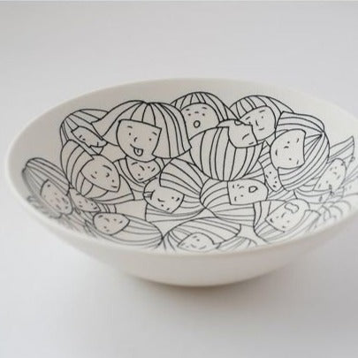 8" Salad Bowl Illustrated with Personalities