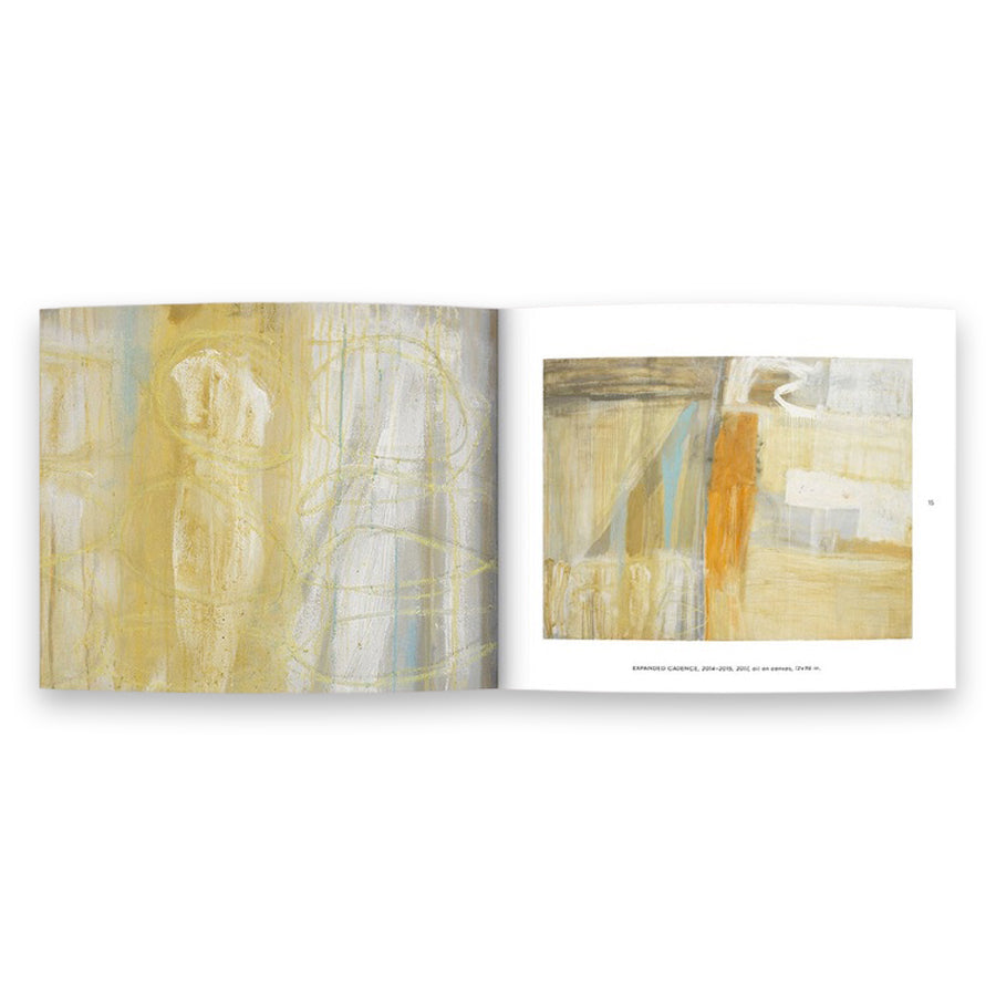 Laura Roebuck, Paintings 2009–2019. A beautifully designed and printed catalog featuring 10 years of work of Laura's artistic pursuit in abstract, gestural paintings. Catalog Spread 2