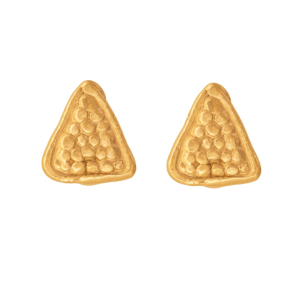The triangle has many meanings dating back to ancient civilizations. It is one of the oldest and most widely used symbols. Loren Lewis Cole Copious Simplicity Triangle Stud Earrings