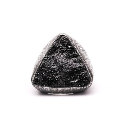 Mariella Pilato Black Tourmaline Triangle Ring