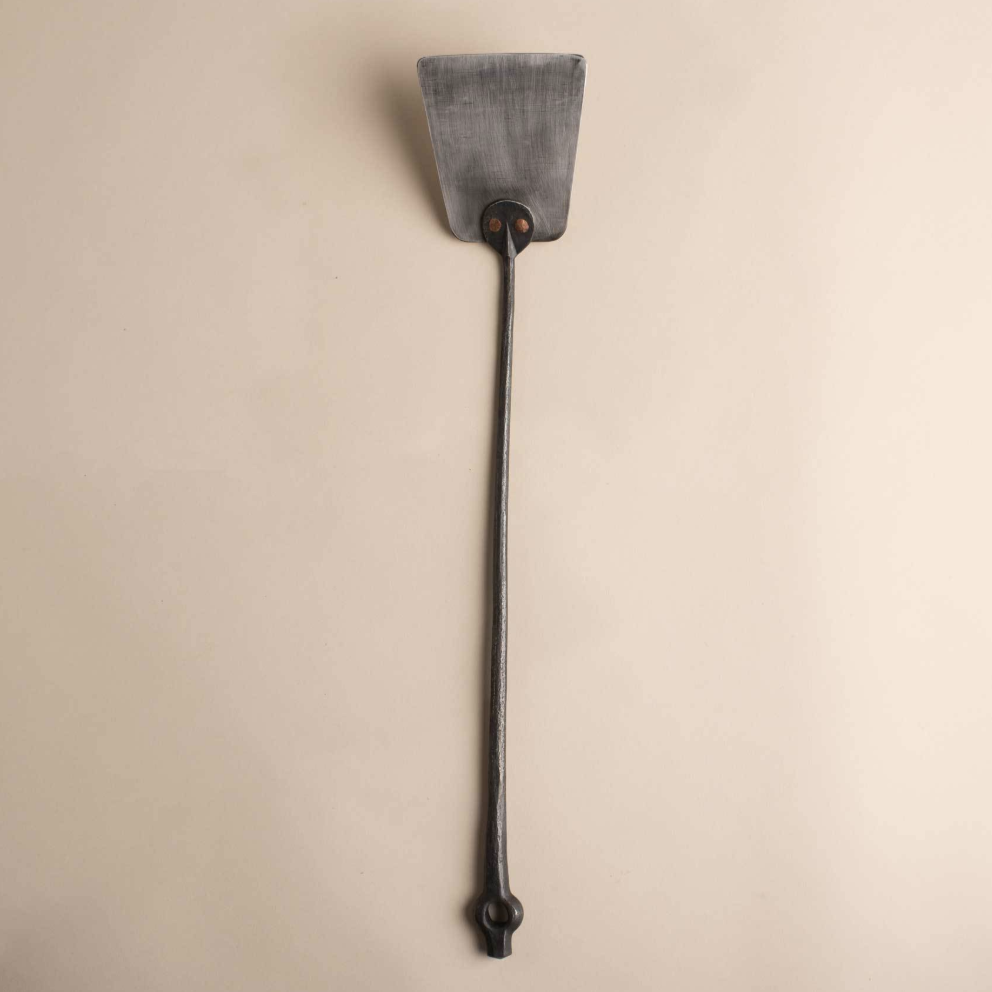 Hand forged grill spatula is both artful and functional. Bought individually or as part of a three-piece set–all pieces are beautiful and robust yet lightweight. A Terasu design collaboration between Oakland and Sausalito based metalsmiths.