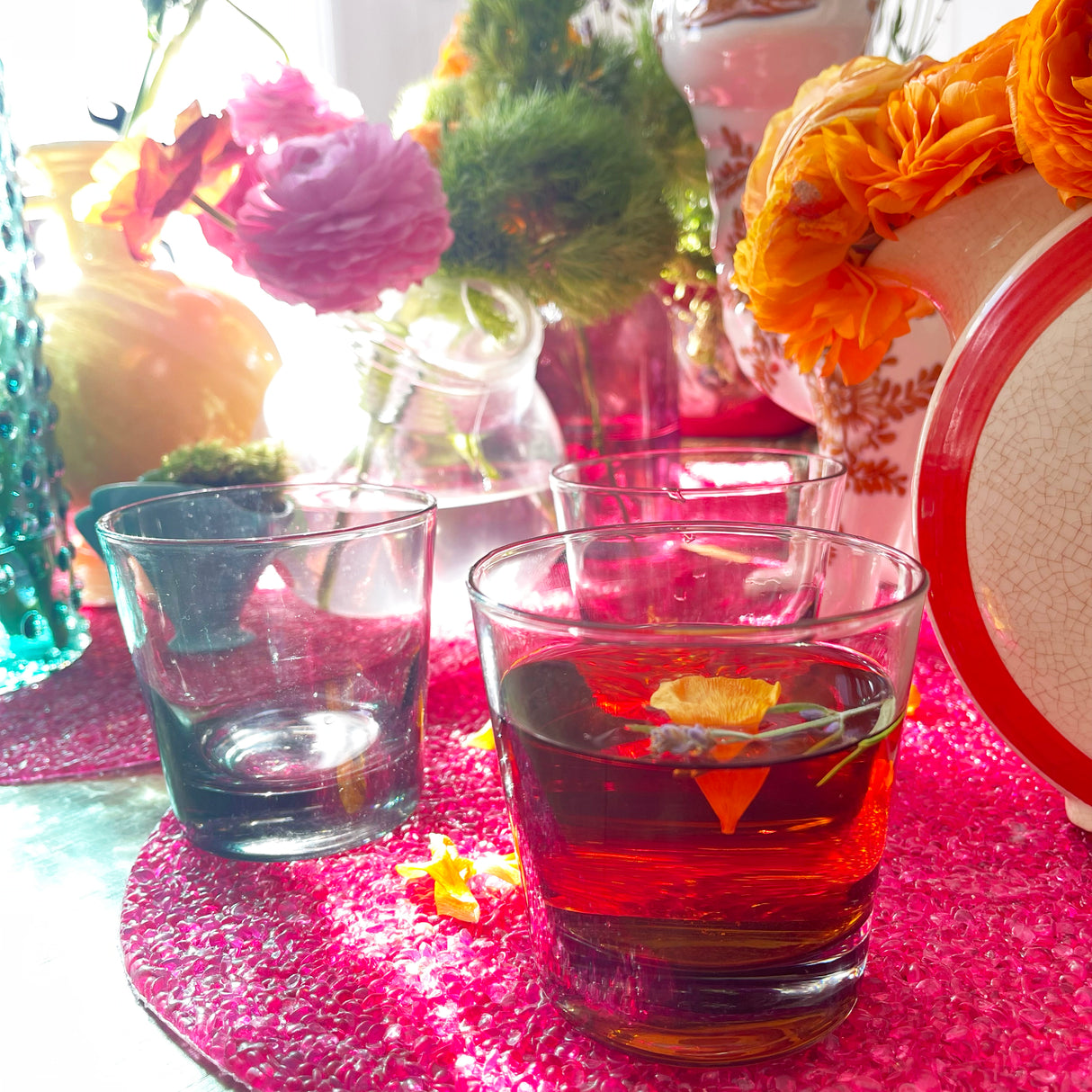 Vintage / Glassware / Danish Smoky Rocks Glass