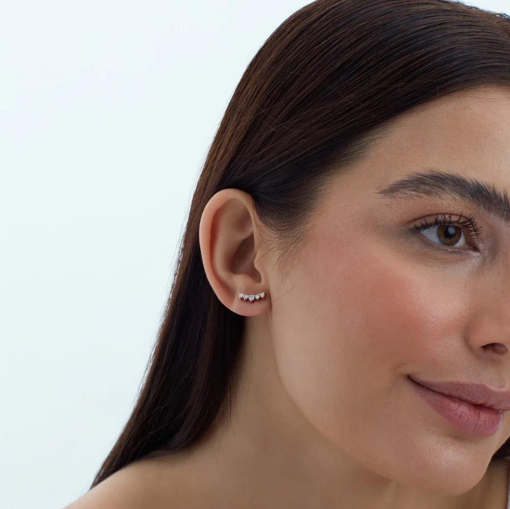 5 Diamond Stud Earrings