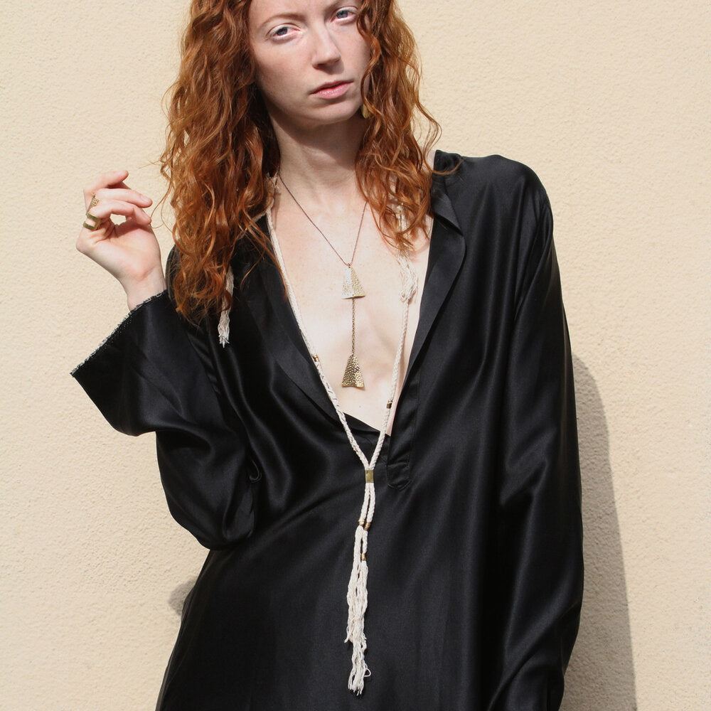 Maddalena Bearzi / Necklace / Bacone Da Seta D'Oro Gold Silkworm