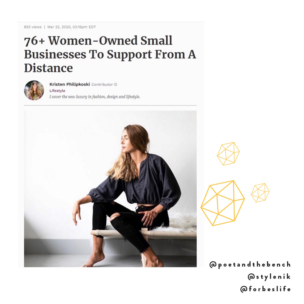 Poet and the Bench is part of this amazing list of women-owned businesses