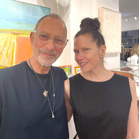 Jeffrey Levin Goldsmith and Bonnie Powers Curator, owners of Poet and the Bench in Mill Valley California