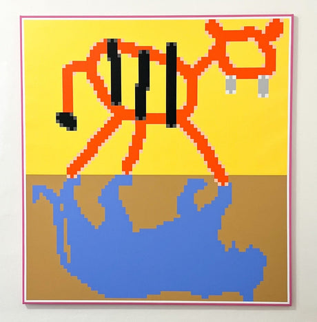 Jiri Mayer Painter Shadow Series Inspired by Pixels of MS Paint