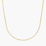 Yellow Gold 1.5mm Diamond Cut Cable Chain