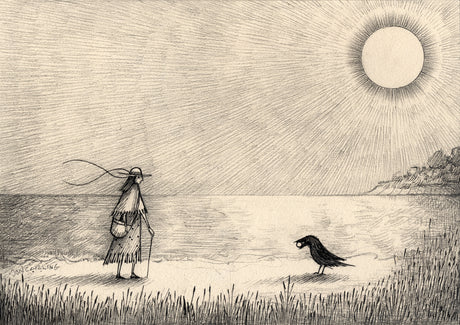 Jon Carling / Paper / Greeting Cards / Gift From A Raven