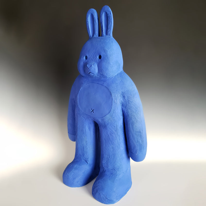Austyn Taylor's blue bear that wants to be a bunny! 
