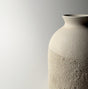 Desert-inspired textured neutral ceramic vase 
