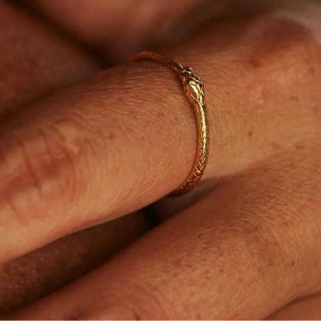 Carina Hardy Ouroboros Ring a Snake Eating its Tail for Infinity
