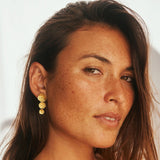 Carina Hardy Jewelry / Earrings / Lily Pad Triple Drop Earrings