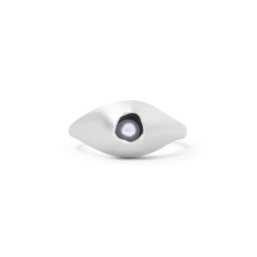 Carina Hardy Pearl Dome Ring in Sterling Silver