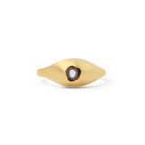 Carina Hardy Pearl Dome Ring in 22K Gold Vermeil 