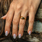 Carina Hardy Pearl Dome Ring in 22K Gold Vermeil on Model 