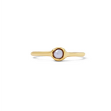 Carina Hardy Pearl Solo Solitaire Ring  in 22K Gold Vermeil front view