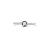 Carina Hardy Pearl Solo Solitaire Ring  in Sterling Silver Front View