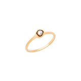 Carina Hardy Pearl Solo Solitaire Ring  in 22K Gold Vermeil