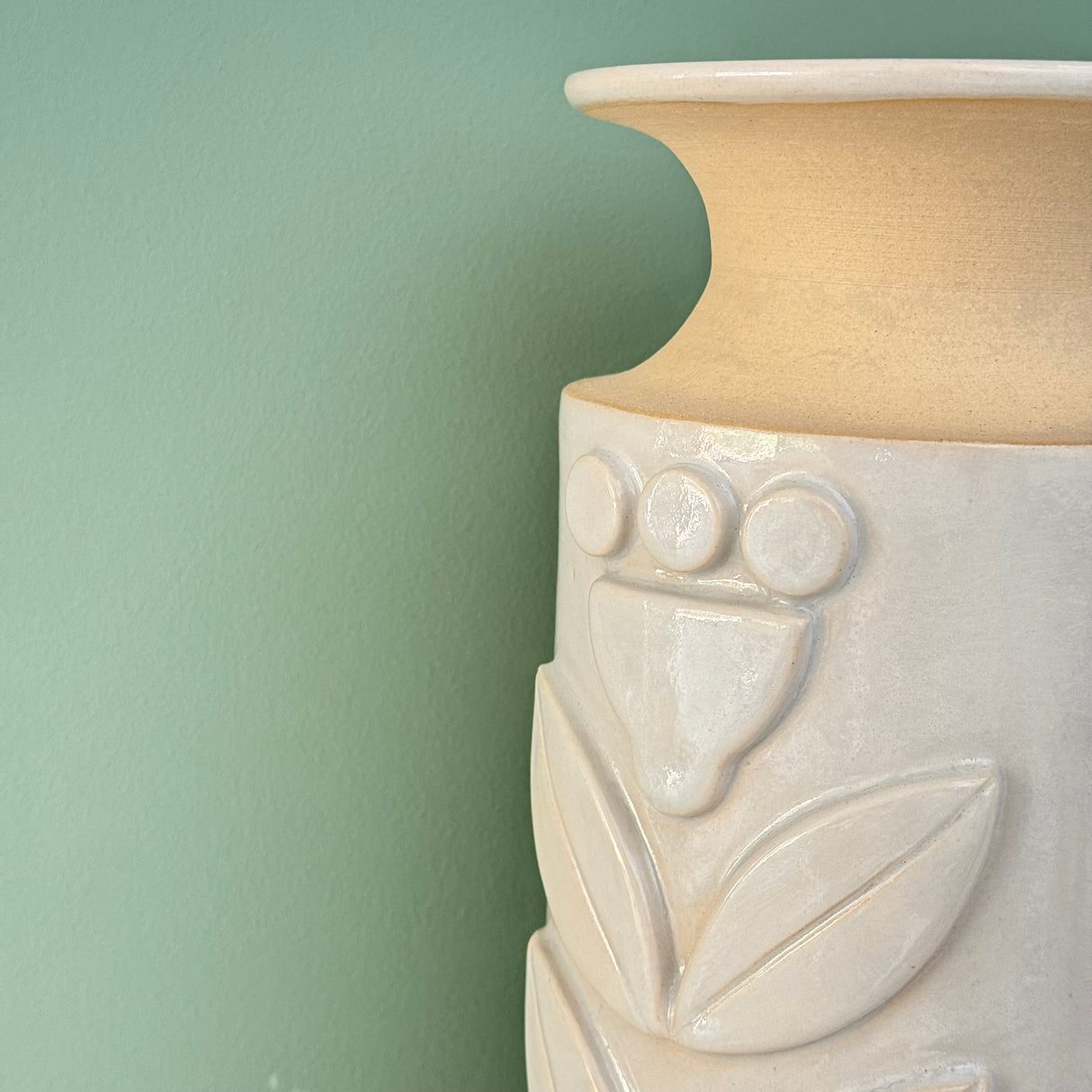 Julems / Ceramics / Vase / Relief Design / Tall