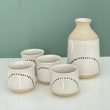 Julems / Ceramics / Sake Bottle and Cups Set