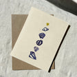 Greeting card with sea shell illustrations