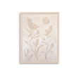Earth pigment painting of poppy flowers in abstract by Los Angeles painter Danielle Hutchens