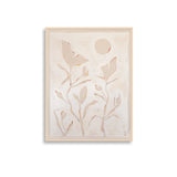 Earth pigment painting of poppy flowers in abstract by Los Angeles painter Danielle Hutchens