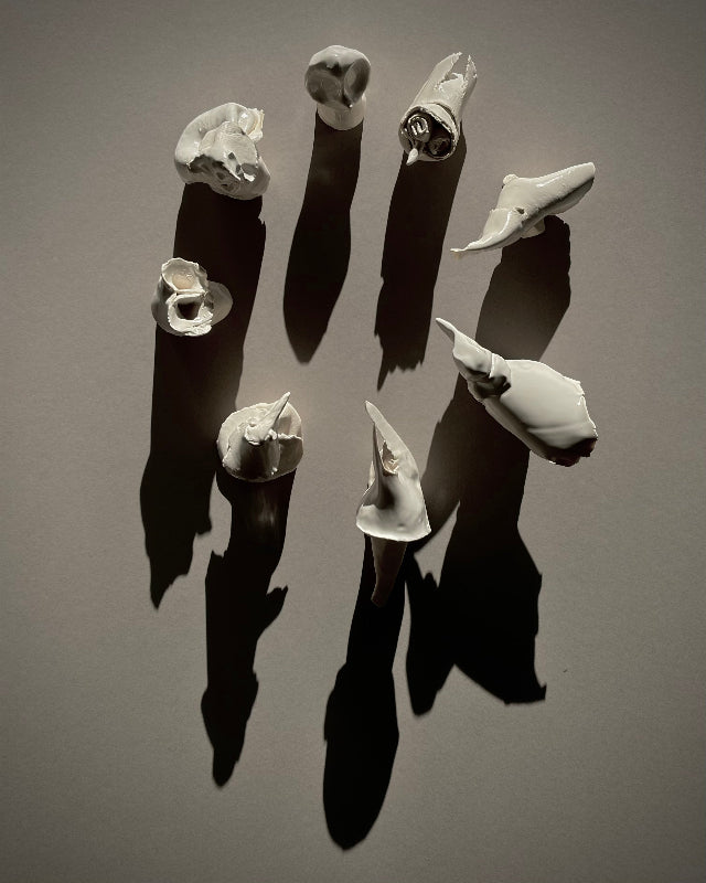 Group of Porcelain Bird Sculptures in a Circle. Commission a group of Free Bird porcelain birds.