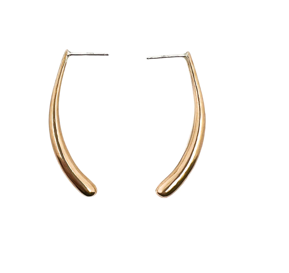 Elina Peduzzi Jewelry / Earrings / Curved Drop