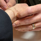 Fused 14K Gold Bangle Permanent Jewelry at Poet and the Bench