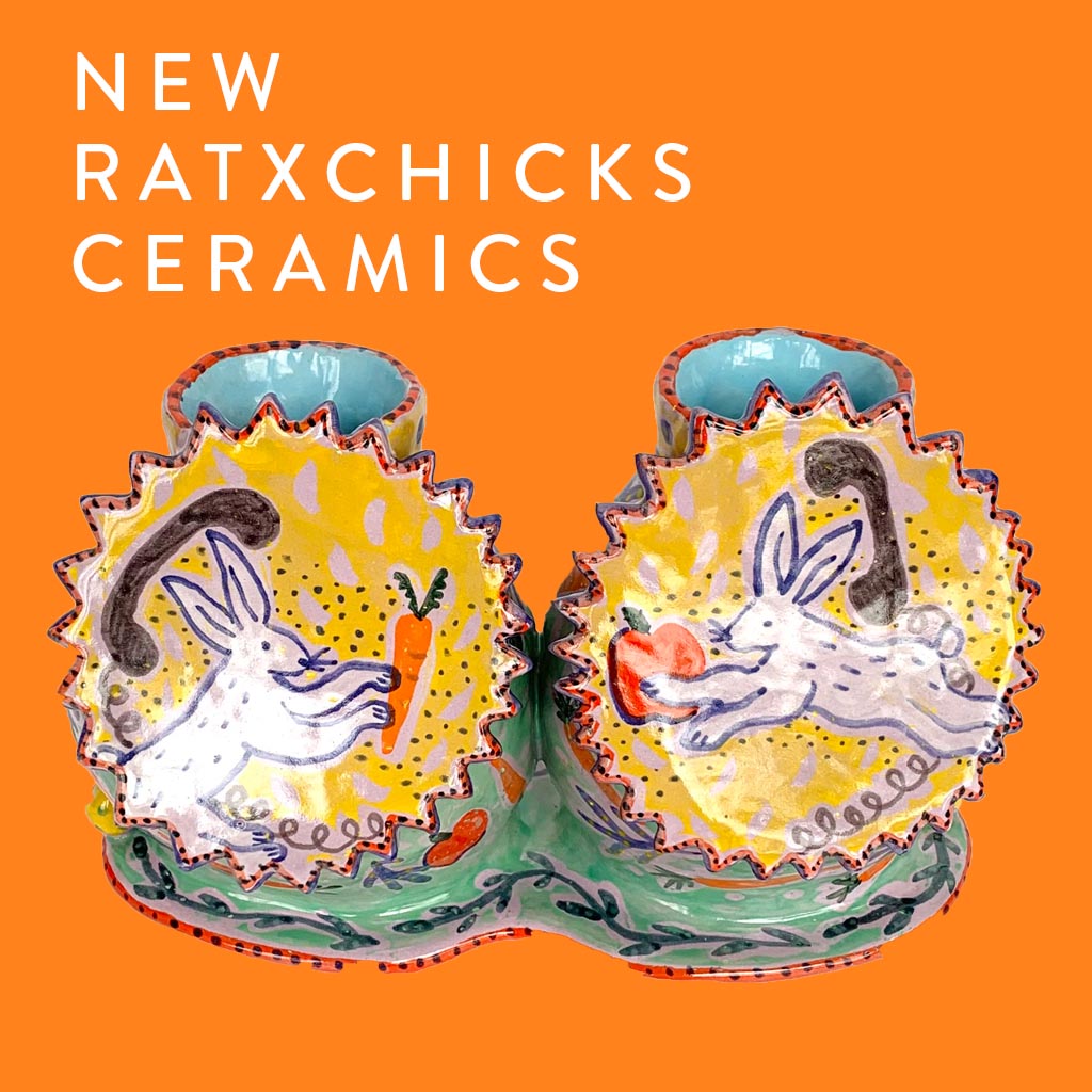 RatxChicks Ceramics New Artist from Queens New York to Poet and the Bench Mill Valley