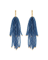 IAA / Earrings / Beaded Fringe / Marissa Cascading Blue