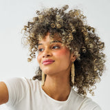 IAA / Earrings / Beaded Fringe / Marissa Cascading Golden