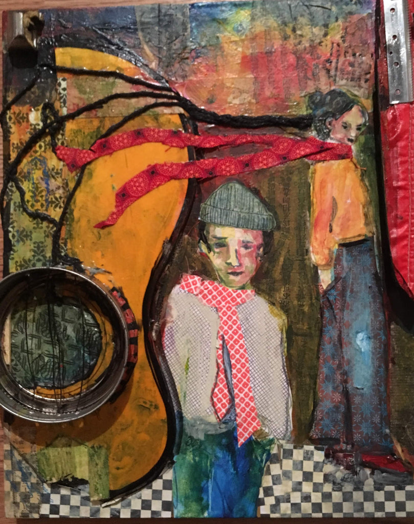 Jamie Kelty Fine Art Collage and Mixed Media Painting
