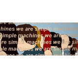People shown in a row with text overlay that says We Are Simple Machines