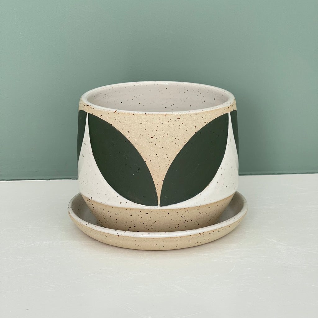Julems / Ceramics / Planters / 4.5 inch / Solid Leaf