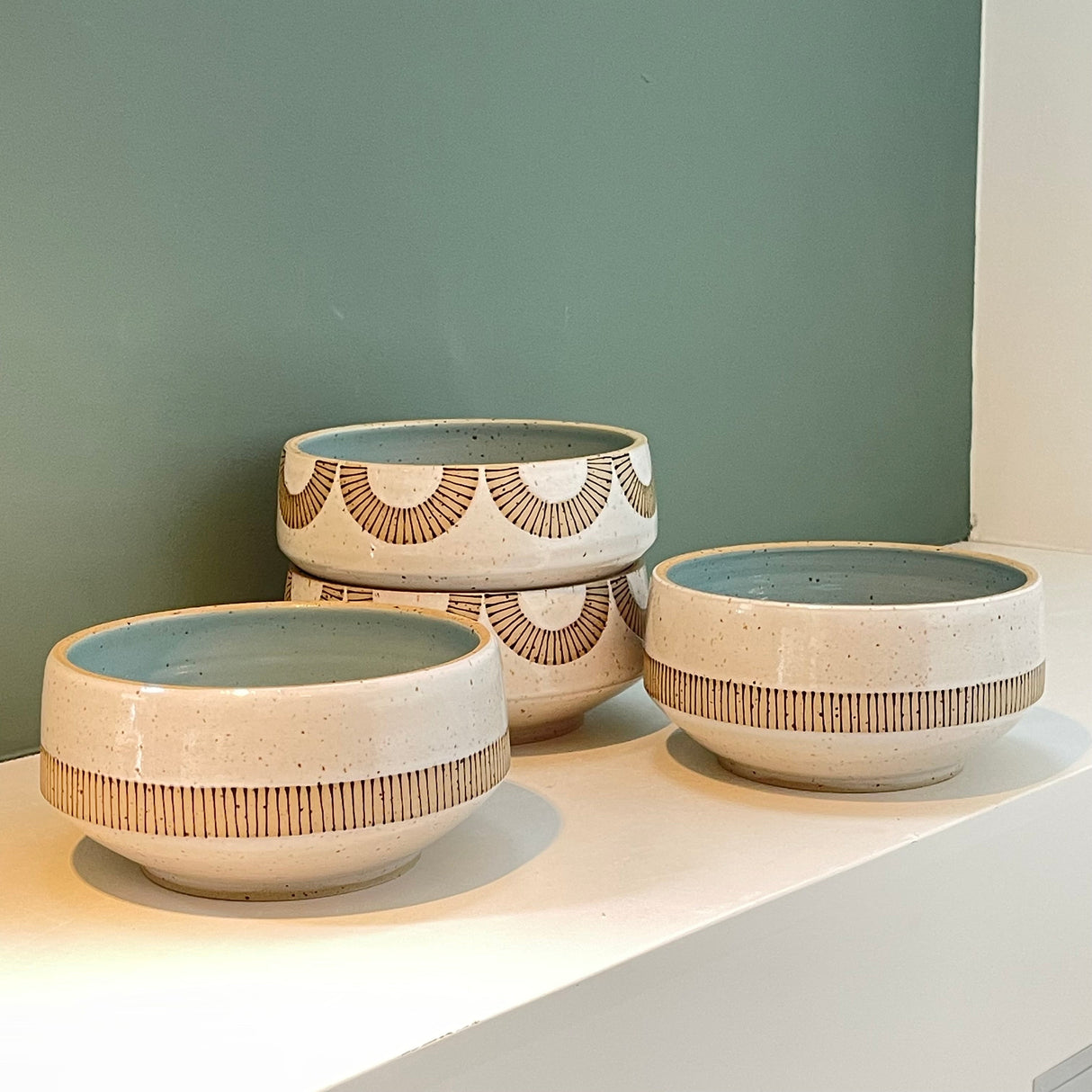 Julems / Ceramics / Bowl / Cereal / Half Circles