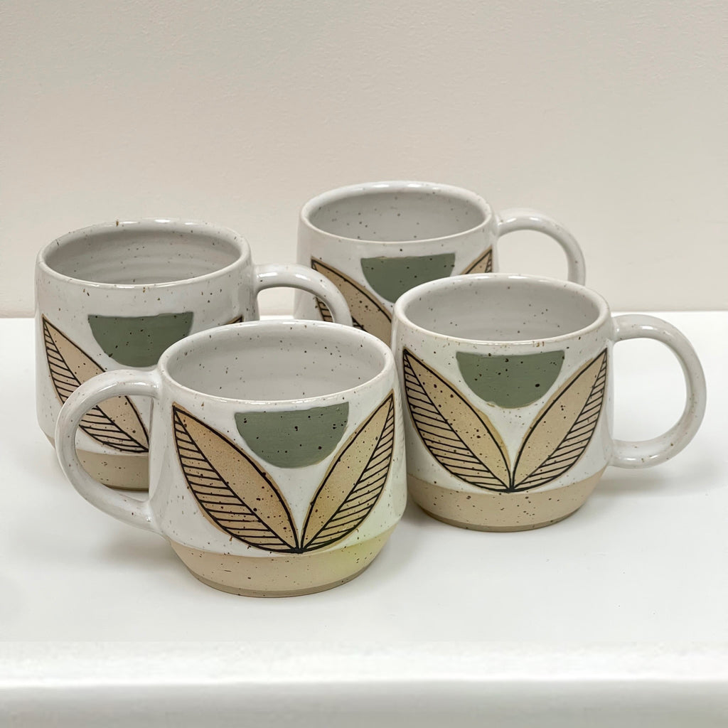 Julems / Ceramics / Mugs / Green Flower