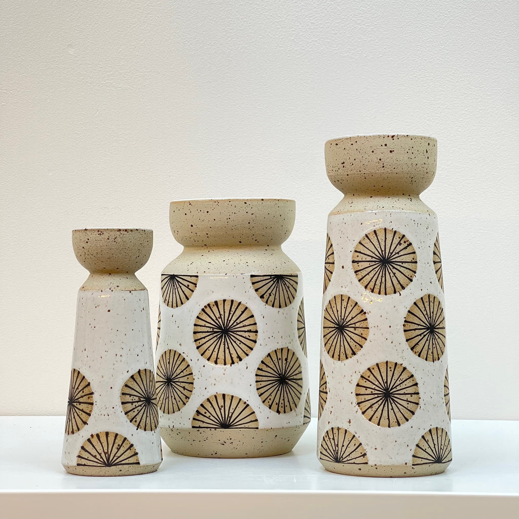 Julems / Ceramics / Vase / Radial Flowers
