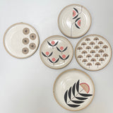 Julems / Ceramics / Hanging Plate / Radial Flowers