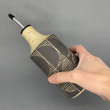 Julems / Ceramics / Oil Vinegar Bottle / Sgraffito Lines Various