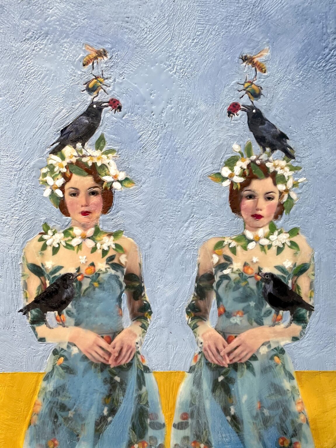 Linda Benenati / Art / Encaustic / Delicate Balance