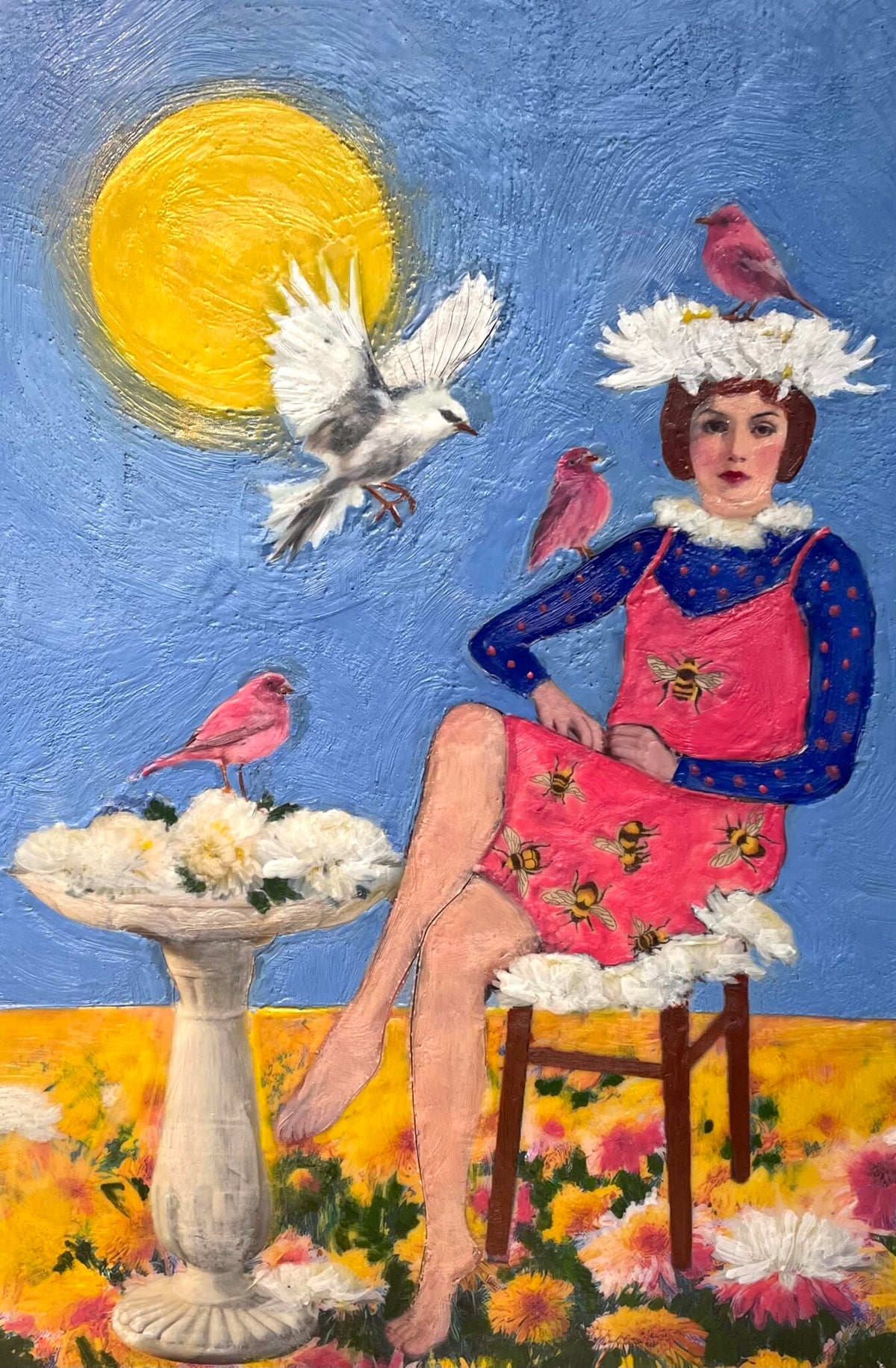 Linda Benenati / Art / Encaustic / Oh What A Beautiful Morning