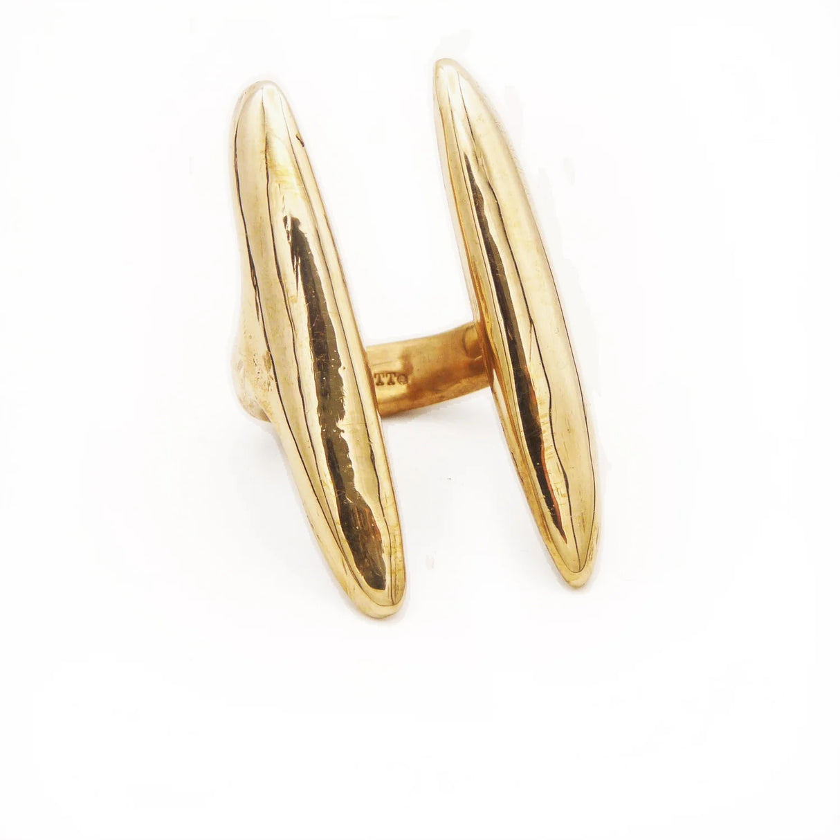 Lotte Leopard Jewelry / Rings / Open Double Bar Long Sulis Ring