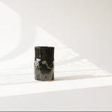 Chrom ceramic cup or vase with tiddie decoration