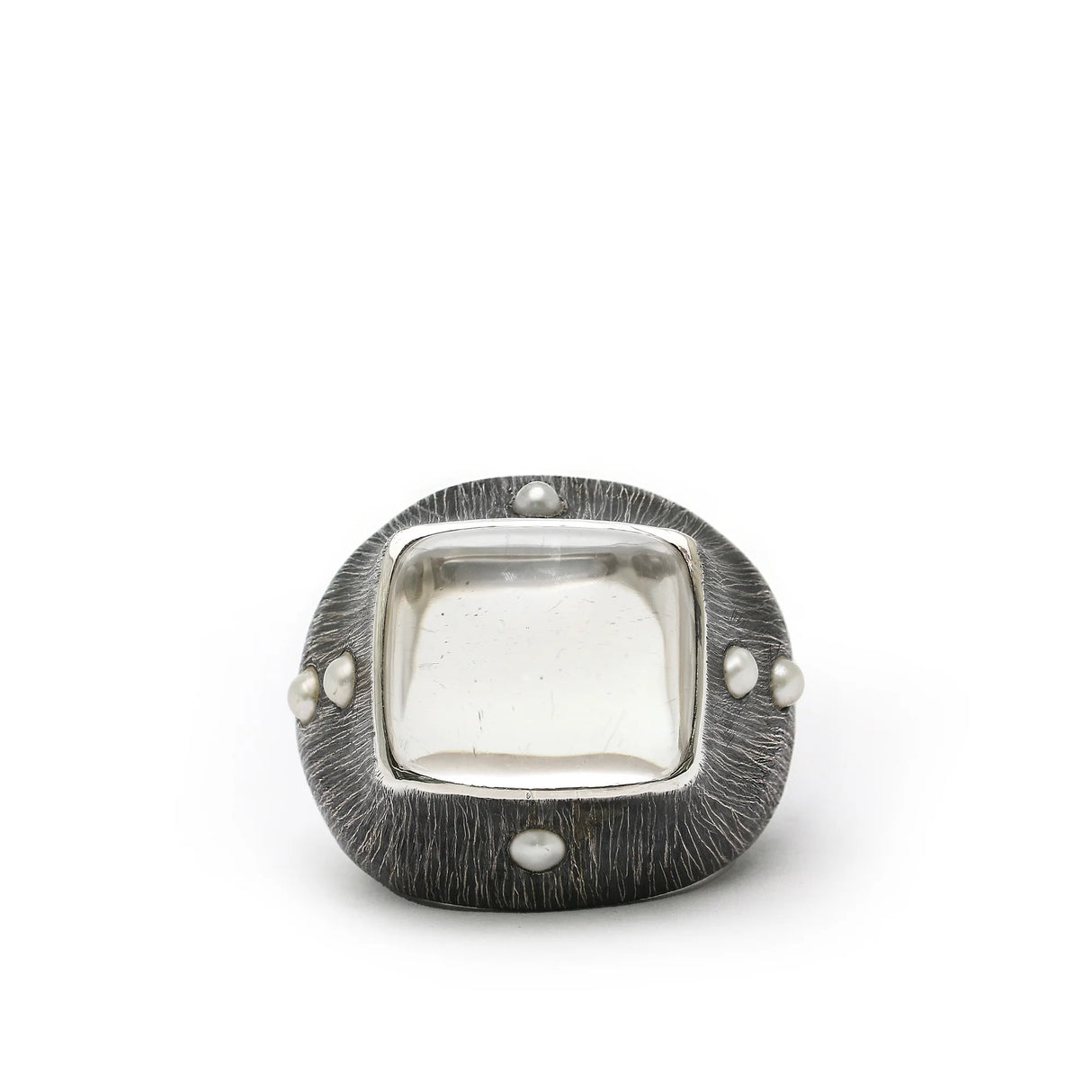 Mariella Pilato / Ring / Crystal and Pearls Rising Light