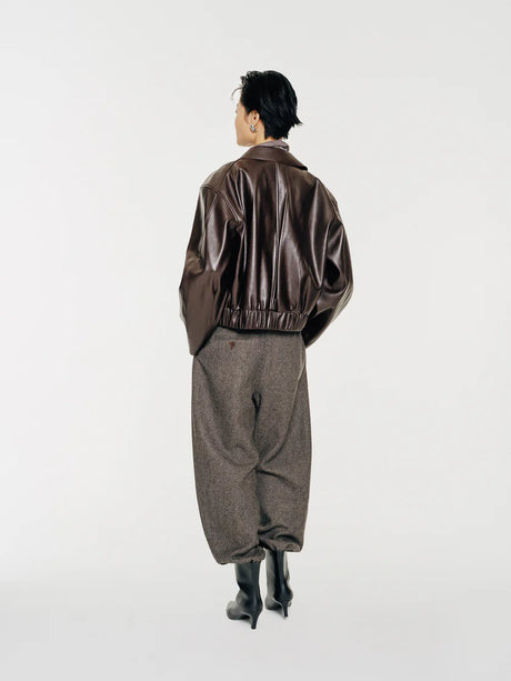 Mute by JL / Apparel / Outerwear / Cooper Vegan Leather Cropped Jacket