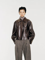 Mute by JL / Apparel / Outerwear / Cooper Vegan Leather Cropped Jacket