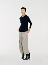 Mute by JL / Apparel / Sweater / Linden Two Tone Wool Hooded Sweater